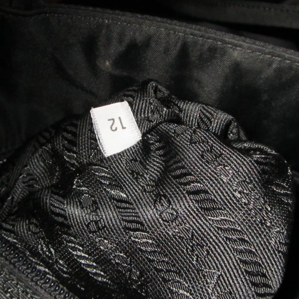❤️Authentic PRADA TESSUTO Black Nylon Shopper Shoulder Bag Purse - Picture 10 of 10
